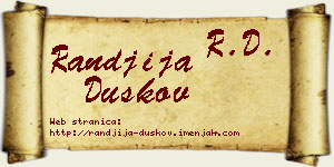 Ranđija Duškov vizit kartica